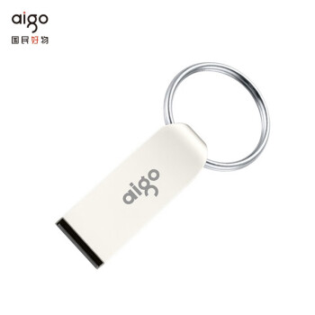 爱国者（aigo）迷你款 U268 16GB USB2.0 U盘   金属车载U盘 银色（个）