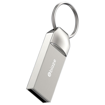 毕亚兹（BIAZE）32GB USB2.0 U盘 UP014迷你款 银色 金属投标 车载U盘 办公学习通用优盘