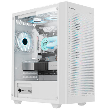 长城（Great Wall）启程K06W白色电脑机箱（独立240水冷位/玻璃全侧透/5槽PCI/6风扇位/防尘网/4070显卡）YFS
