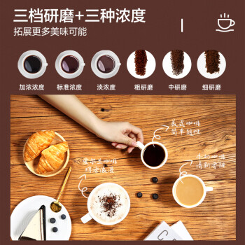 松下（Panasonic）美式咖啡机研磨一体家用全自动 豆粉两用 自动清洁 智能保温 咖啡壶NC-A701