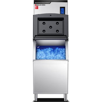德玛仕（DEMASHI）制冰机商用冰块机大型方冰机奶茶店全自动吧台方块造冰粒机ZBF132G-1A【日产200KG】