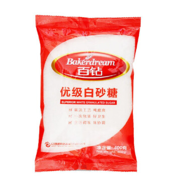 京喜好物推荐优级白糖400g细砂糖棉白糖食糖厨房调味品烘焙原料白砂糖