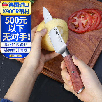 CAEO德国进口90CR钢水果刀家用果皮万用刀切菜刀日本厨师超快锋利套装