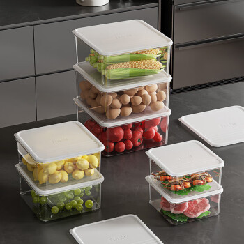 美厨（maxcook）保鲜盒 冰箱收纳盒饭盒便当盒密封储物盒冷冻盒2.3L 单个MCFT9943
