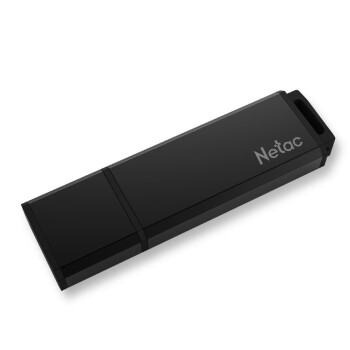 朗科（Netac）U351 高速USB3.0 全金属U盘商务直插式闪存盘小巧迷你车载加密优盘 黑色 32GB