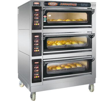 苏勒 电烤箱商用燃气烤炉一二三层204060CI烘焙面包蛋糕披萨烘炉 30C电热一层三盘旋钮款