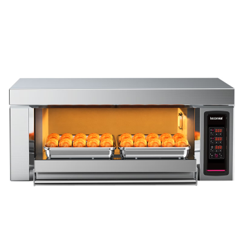 乐创（lecon）烤箱商用大型专业电烤箱大容量 披萨面包蛋糕月饼烘焙烤箱一层两盘电脑版 LC-KS102