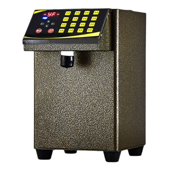 欧斯若 全自动果糖机双缸定量机16格超精准台湾水吧台商用设备奶茶店   RC-16金色款