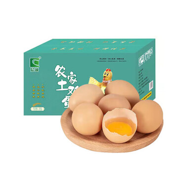 晨诚虫草土鸡蛋1.2kg 30枚礼盒健康轻食新鲜营养谷物草鸡蛋团购礼盒