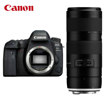佳能（Canon）EOS 6D Mark II 6D2 全画幅 单反相机（腾龙70-210mm F/4 Di VC）含256G卡+备电+包+三脚架套装
