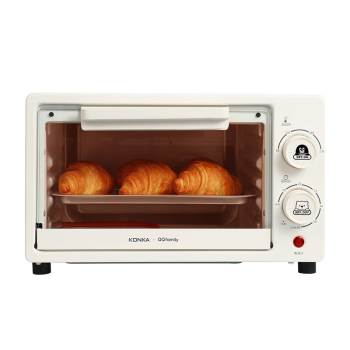 康佳（KONKA）电烤箱 QQfamily联名款 家用一机多能迷你小烤箱 10L容量小巧不占地 KDKX-1060-QQ
