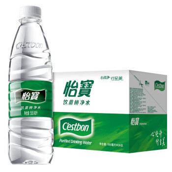 怡宝 饮用水 纯净水 555ml*24瓶/箱 华润怡宝出品 饮用水 20箱起售