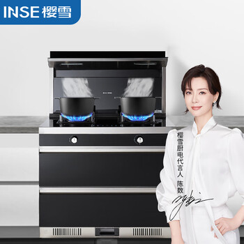 樱雪inse集成灶一体灶消毒款家用油烟机燃气灶大容量消毒柜烟灶联动二