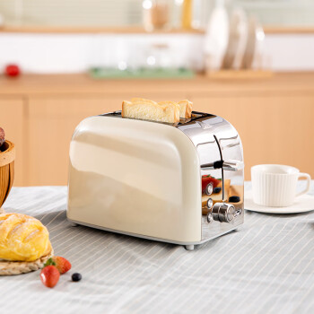 思迪乐（CiDyLo） 面包机 多士炉 多功能四合一压烤面包机 YK-625 米黄色