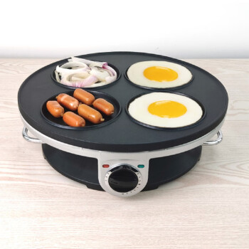 蔡大厨（CAIDACHU）4孔煎蛋器1200瓦大号煎蛋机可商用家用铜锣烧机鸡蛋汉堡机     DJ