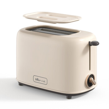 小熊 （Bear） 面包机 多士炉 烤馒头片机家用全自动不锈钢2片吐司加热机六档口感可调DSL-C02K8