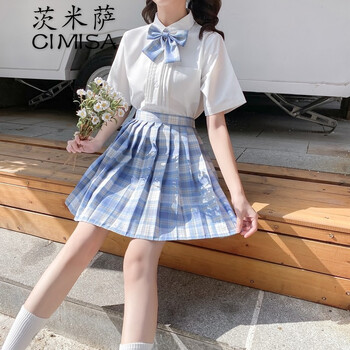 茨米萨夏天女生jk半身裙子少女生夏装2022新款初中高中学生韩版高腰