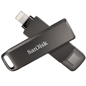 闪迪（SanDisk）256GB Type-C Lightning双接口 苹果手机金属U盘 IX70 苹果MFI认证 iPhone/iPad手机平板电脑优盘