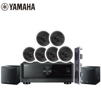 雅马哈（Yamaha）NS-IW360系列 吸顶 吸顶喇叭吊顶音箱 家用客厅7.2家庭影院 背景音乐音响 RX-V6A功放