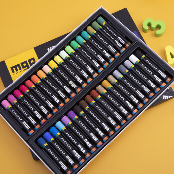 晨光文具（M&G）油画棒 重彩棒油画棒 彩绘画笔套装 MGArts系列圆杆油性蜡笔可水洗 48色 ZGM91136