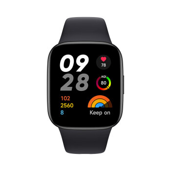 小米Redmi Watch3 智能手环 典雅黑 血氧检测 高清大屏 NFC版