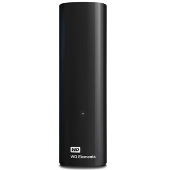 西部数据（WD）移动硬盘USB3.0桌面存储 新元素 Elements 3.5英寸大容量兼容MAC 标配 10TB WDBWLG0100HBK