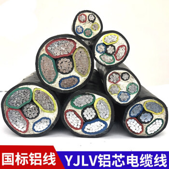 wopow定制 YJLV电缆 YJLV-3*10mm² 一米价 YJLV3芯电缆线 黑色