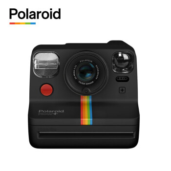 Polaroid/宝丽来 Now+Gen2一次即时成像拍立得 多滤镜复古胶片相机 黑色（含i-Type白色边框相纸*2）