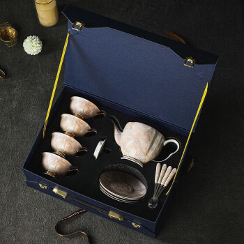 味邦欧式咖啡杯套装高档精致陶瓷高级感小众英式下午茶具杯碟礼盒