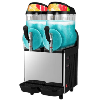 苏勒雪融机商用双缸XC224全自动自助雪泥冷饮雪粒冰沙果汁饮料机   XC224双缸雪融机