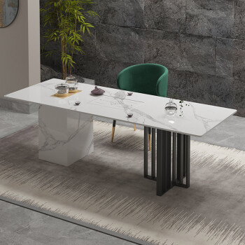 茶物岩板茶桌椅组合办公室泡茶桌老板1米8功夫茶台简约现代家用茶桌