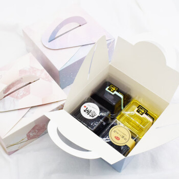畅宝森 手提月饼蛋黄酥包装盒 烘焙包装礼品盒 内含50个 多款可选JR1