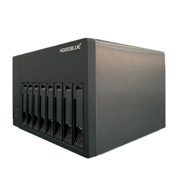 火蓝存储（hoodblue）DS8008-SAS磁盘阵列柜 8盘位4K视频剪辑高速存储移动硬盘 DS8008-SAS-144TB