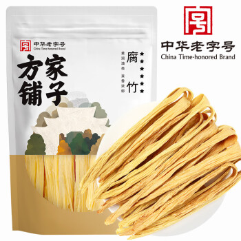 方家铺子  腐竹400g/袋 豆制品干腐竹黄豆制品火锅食材 5袋起售