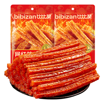 比比赞（BIBIZAN）网红辣条600g香辣味小面筋麻辣休闲零食品小吃儿时怀旧约20包/袋