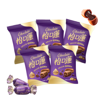 怡口莲（Cadbury）流心太妃糖 休闲零食糖果 巧克力味 袋装33g*5袋（口味随机）