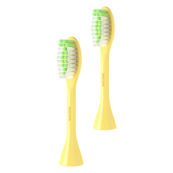 飞利浦（PHILIPS）电动牙刷头 适配One系列牙刷 软毛刷头两支装 BH1022/12 (线下同款）