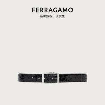 菲拉格慕（Ferragamo）【品牌授权门店发货】 男士黑色可调式皮带0764803_C  _115