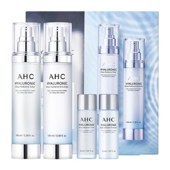 AHC 透明质酸小神仙水乳护肤品套装礼盒(爽肤水+乳液) 礼物送女友