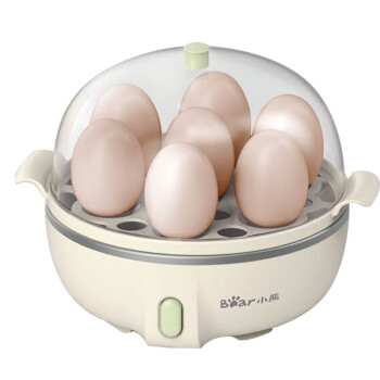 小熊（Bear）煮蛋器 家用早餐迷你机蒸蛋器自动断电一键式单层可煮5个蛋 ZDQ-B07T2 