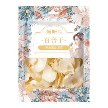 菌妍食品 百合干200克/袋 煲水干货 3袋起售