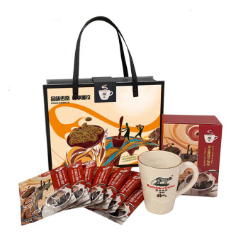 野鼬咖啡（KOPILUWAK COFFEE）黄金曼特宁挂耳咖啡+猫屎咖啡双面浮雕专用杯 咖啡心语两件套礼盒