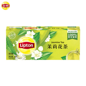 立顿（Lipton）茉莉花茶S25茶包 独立包装 双囊袋泡茶 2g*25包/盒