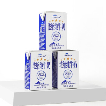 天润新疆五星浓缩纯牛奶125g*20盒 (无添加剂）端午礼盒装