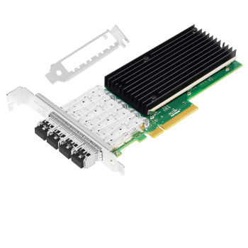 EB-LINK intel  XL710芯片PCI-E X8万兆四口光纤网卡含SFP+10G多模光模块服务器网络适配器支持融合存储