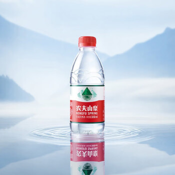 农夫山泉天然饮用水380ML*24瓶整箱装 商务小瓶水 纯净水矿泉水（JD）