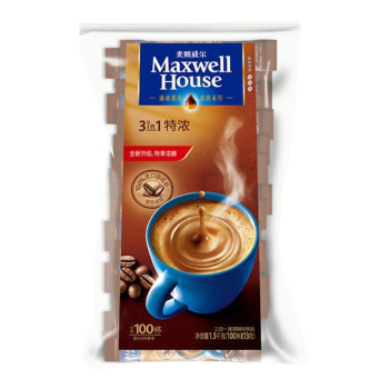 麦斯威尔特浓速溶咖啡100条袋装 （1.3KG/袋）