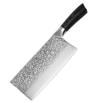 璁珑不锈钢菜刀手工锻打斩切刀家用黑彩木切菜刀厨房切片刀