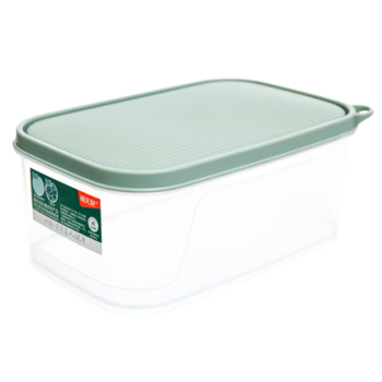 禧天龙抗菌冰箱保鲜盒食品级冰箱收纳盒塑料密封盒蔬菜水果冷冻盒 4.3L