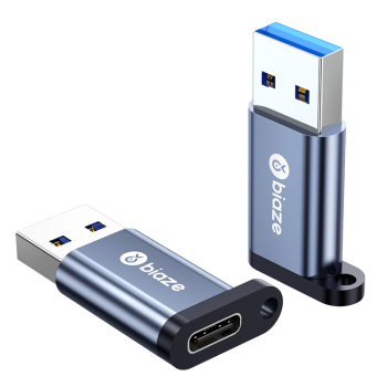 毕亚兹 USB3.0转Type-C苹果转接头 USB-C数据OTG转接线USB充电器车载适用iPadPro华为手机接笔记本电脑